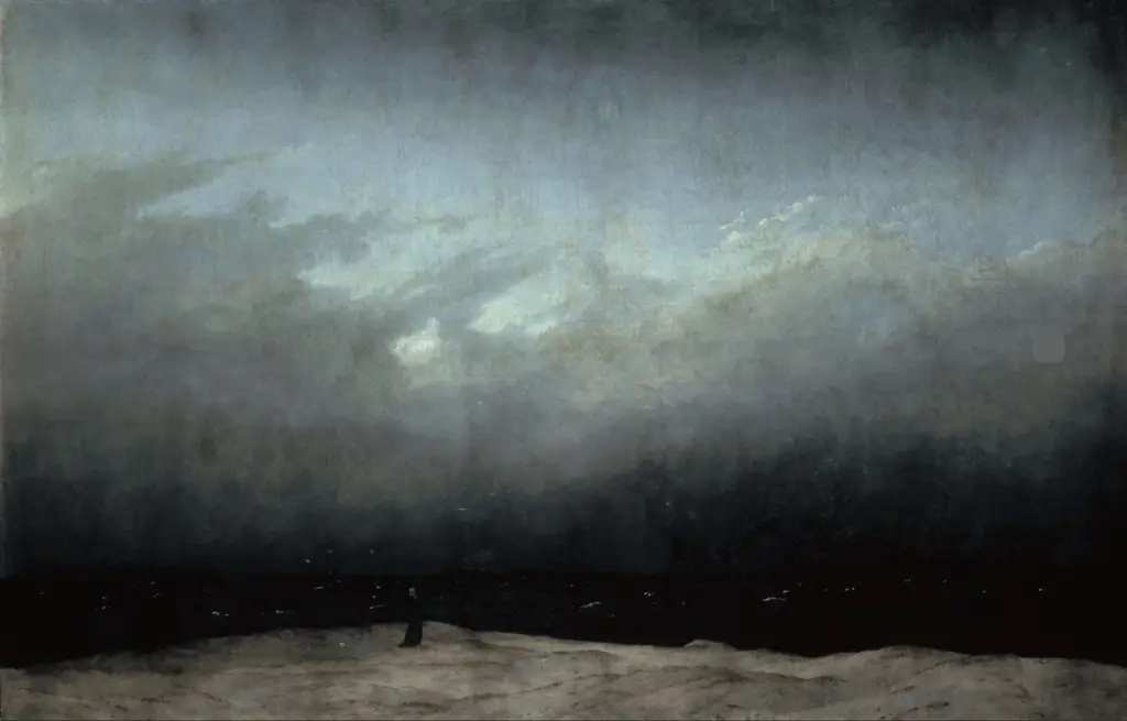 Caspar David Friedrich "Le moine au bord de la mer" (1808-1810)