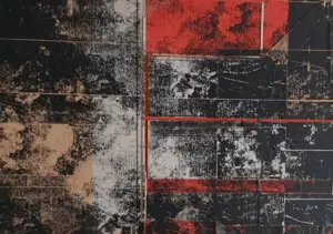  Image qui montre une toile du peintre 𝓐𝓷𝓭𝒓𝒆𝓪𝓼 𝓚𝒐𝓼𝓽𝓪𝓳𝓷𝓼𝒆𝓴  qui s'intitule "𝐬𝓪𝓷𝓼 𝓽𝓲𝓽𝒓𝒆" et qui date de l'an 2000.